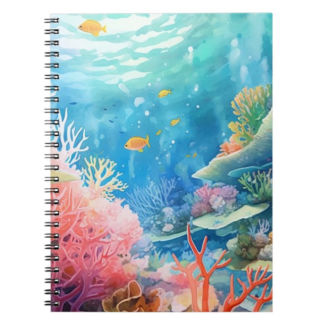 Carnet Aquarelle de la Grande barrière de corail (Devant)