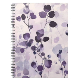 Carnet Aquarelle de lavande Eucalyptus Floral
