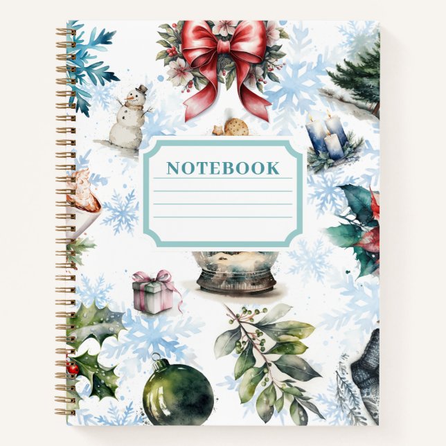 Carnet Aquarelle de Noël (Devant)