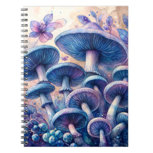 Carnet Aquarelle du champignon Casquette Indigo Milk