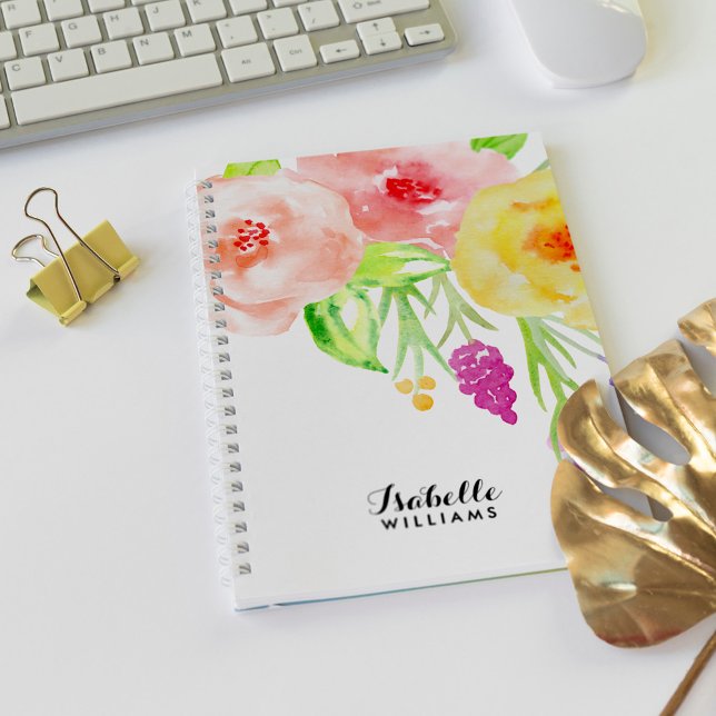 Carnet Aquarelle féminine Florale (Créateur téléchargé)