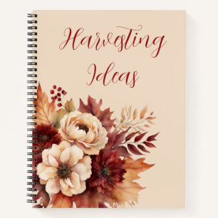 Carnet Aquarelle Fleurs de chute -