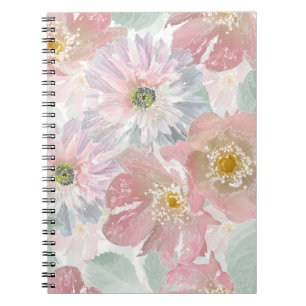 Carnet Aquarelle fleurs délicates.