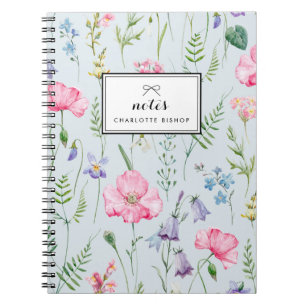 Carnet Aquarelle Fleurs délicieuses Fleur Foliage Motif B