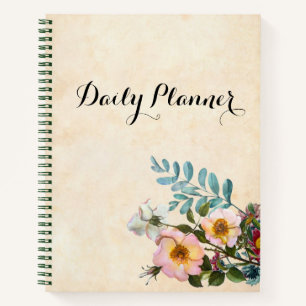 Carnet Aquarelle Floral Design Ordinateur portable du pla