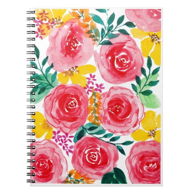 Carnet Aquarelle florale (Devant)