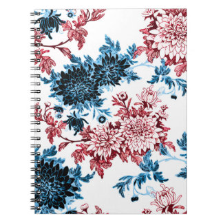 Carnet Aquarelle florale sans couture motif sur fond blan