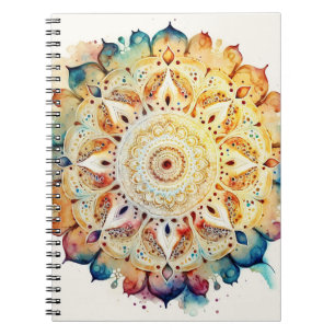 Carnet Aquarelle Mandala