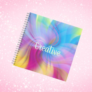 Carnet Aquarelle moderne colorée Motif Abstrait