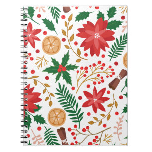 Carnet Aquarelle moderne sapin vert de Noël