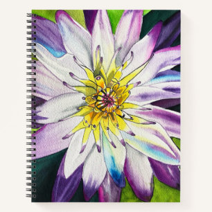 Carnet Aquarelle nénuphar fine art