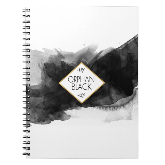 Carnet Aquarelle noire noire orpheline (Devant)