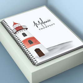 Carnet Aquarelle Nom personnalisé nautique
