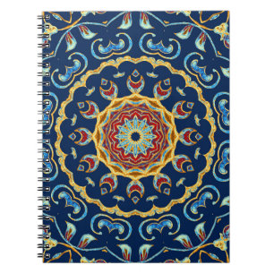 Carnet Aquarelle orientale moquette Mandala florale
