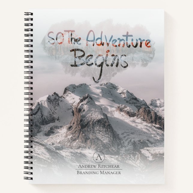 Carnet Aquarelle pour que l'aventure commence le texte pe (Devant)