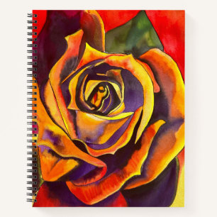 Carnet Aquarelle Rose d'or