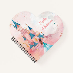 Carnet Aquarelle rose princesse