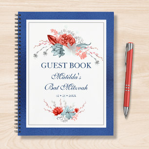 Carnet Aquarelle Succulent Floral Bat mitzvah botanique