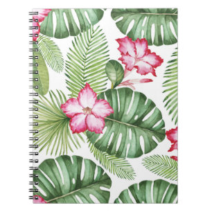 Carnet Aquarelle tropicale : Motif sans couture