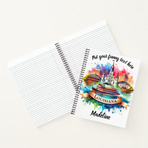 Carnet Aquarelle vive de la Louisiane repères