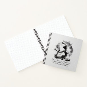 Carnet Aquarelle Yoga Reiki Pose King Pigeon à une jambe