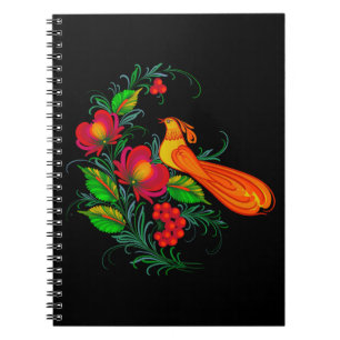 Carnet aquarelles d'art populaire ukrainien de Petrikivka