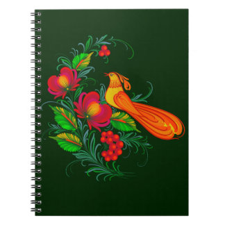 Carnet aquarelles d'art populaire ukrainien de Petrikivka