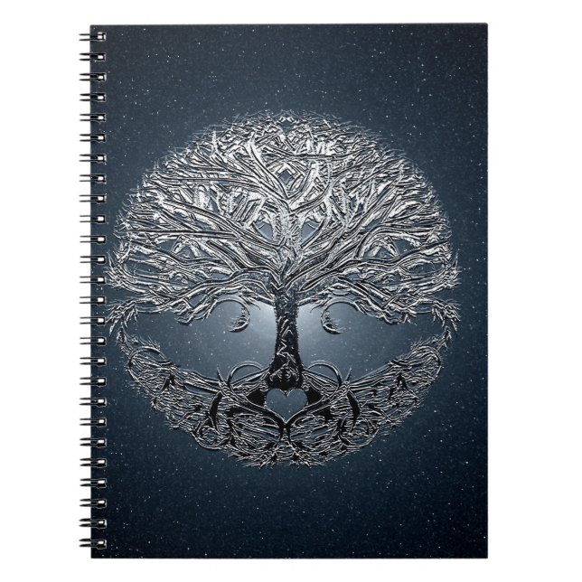 Carnet Arbre de bleu de nova de la vie (Devant)