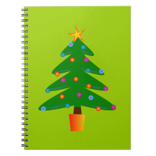 Carnet Arbre de Noël Festif Vert