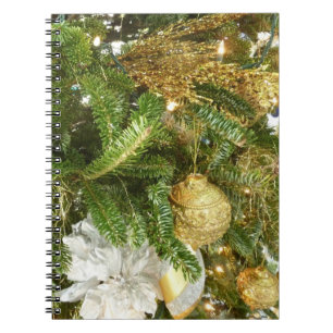 Carnet Arbre de Noël I Argent et Or