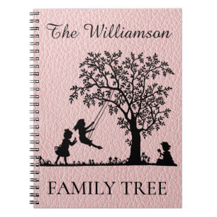 Carnet Arbre généalogique personnalisé vintage de famille