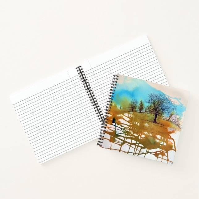 Carnet Arbre paysager Aquarelle Art (Intérieur)