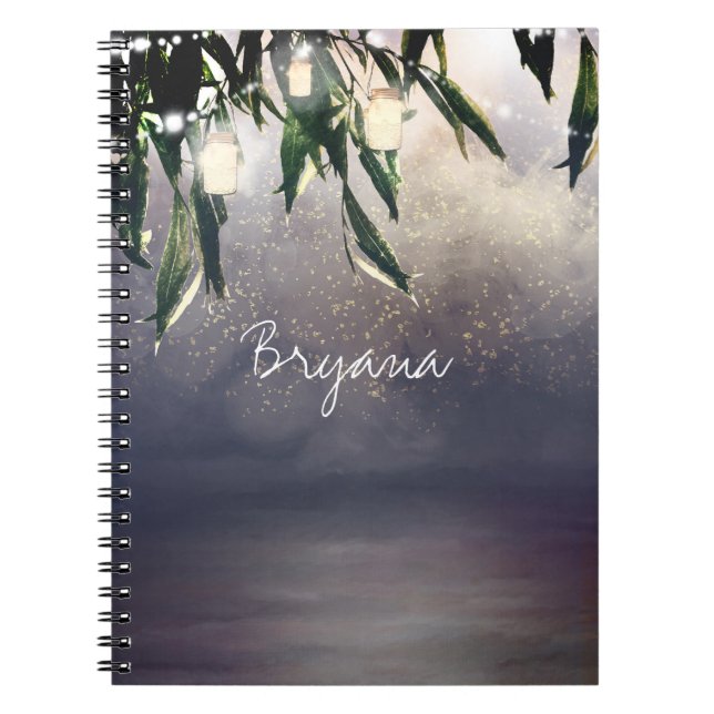 Carnet Arbre Saule Pleureur & Lumières de Jarres de Maçon (Devant)