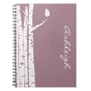 Carnet Arbres de bouleau roses