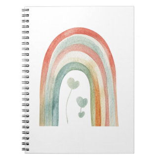 Carnet Arc-en-ciel aquarelle Boho