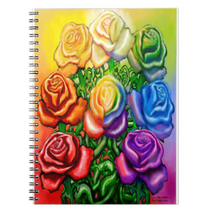 Carnet Arc-en-ciel de Rose