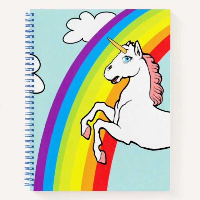 Carnet Arc-en-ciel de Unicorne (Devant)