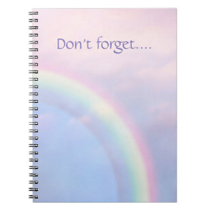 Carnet Arc en ciel d'espoir - pastel,