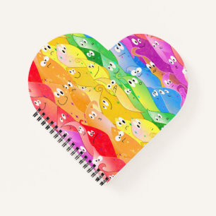 Carnet Arc-en-ciel Émotive les monstres mignons en couleu