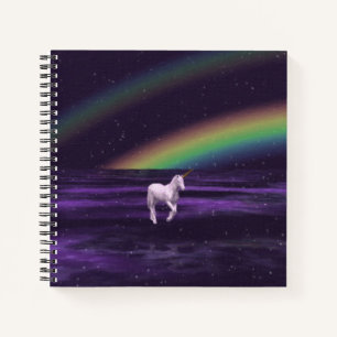 Carnet Arc en ciel et licorne