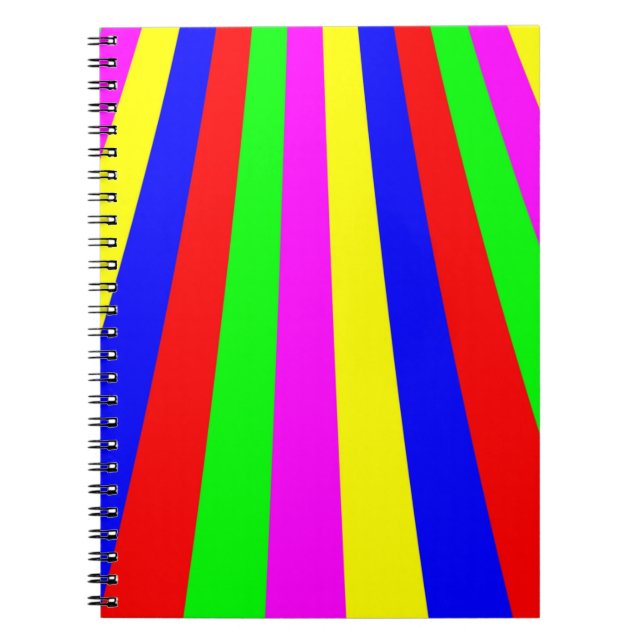 Carnet Arc-en-ciel rayé (Devant)