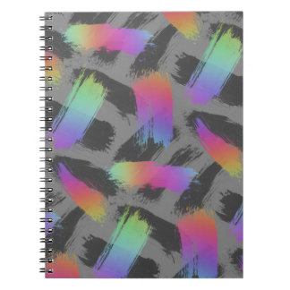 Carnet arc-en-ciel rétro radical :