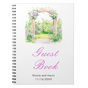 Carnet Arc Mariage floral de printemps