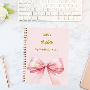 Carnet Arc rose élégant