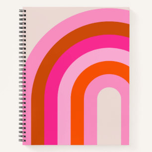 Carnet Arche arc-en-ciel rose et orange