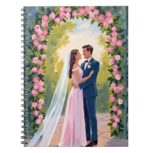 Carnet Arche de jardin pour mariés Peinture de mariage