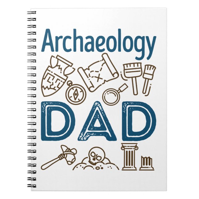Carnet Archéologie Papa Archéologue Fête des pères (Devant)