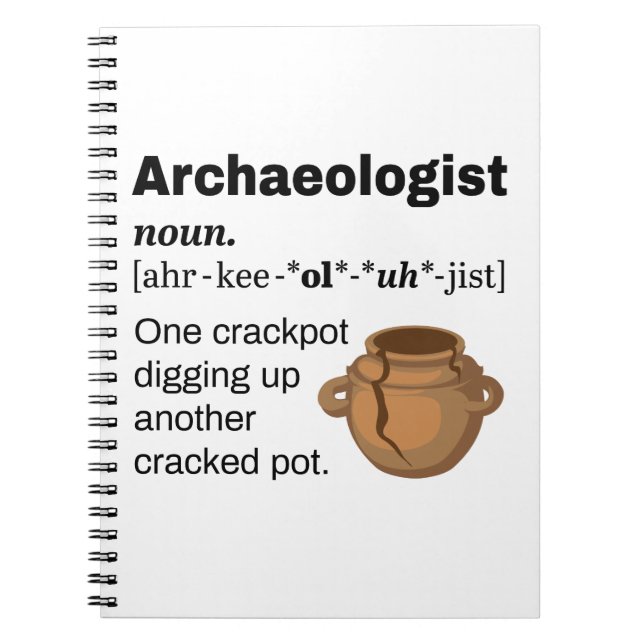 Carnet Archeologiste Définition Crackpot (Devant)