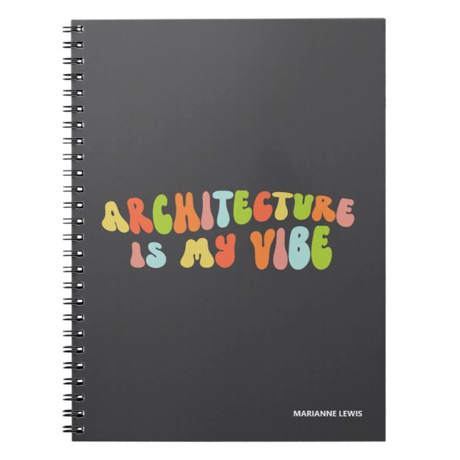 Carnet Architecture Est Mon Vibe, Super Rétro Architecte (Devant)