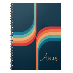 Carnet Arcs colorés de style rétro